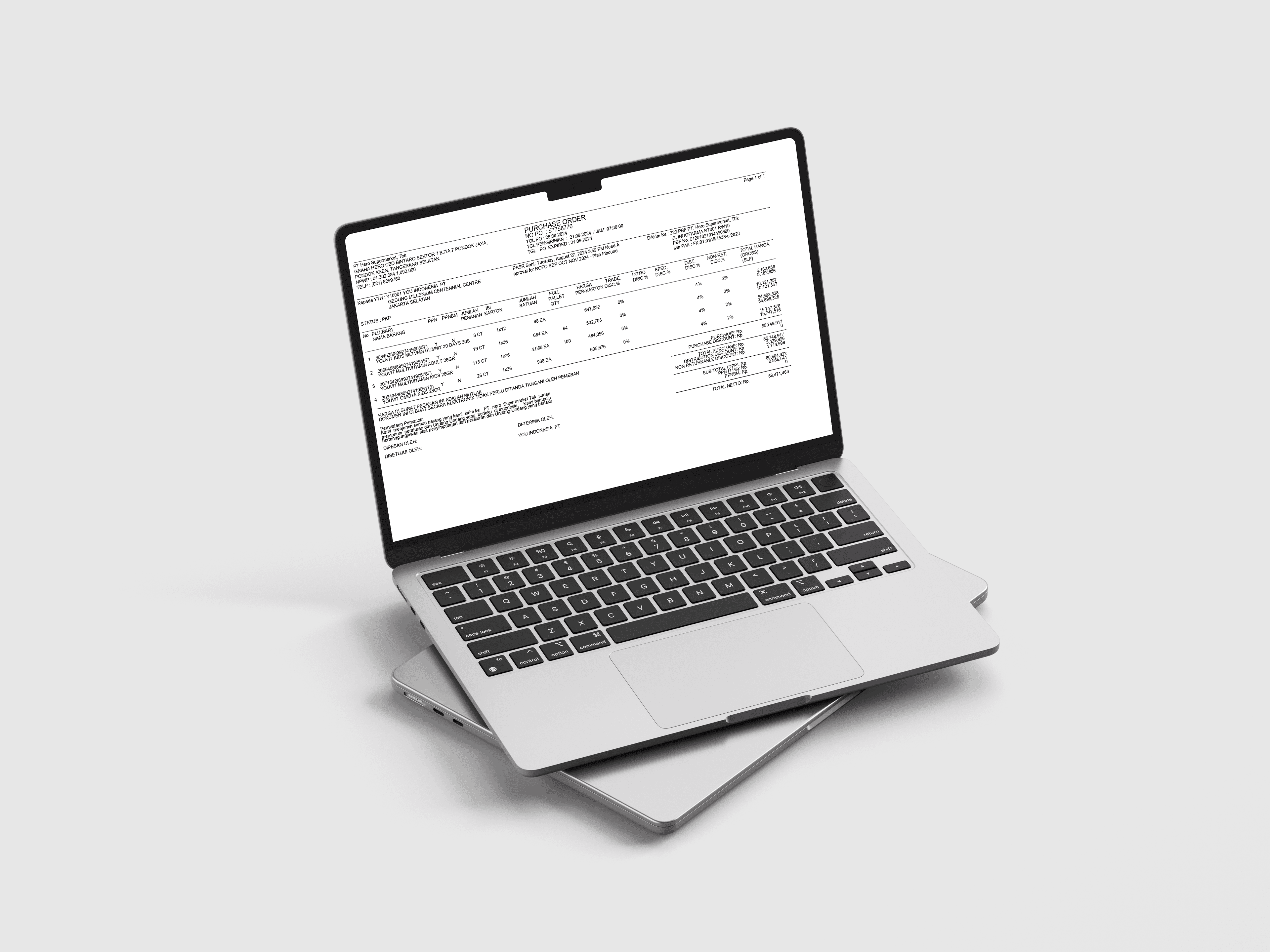Purchase Order Data Entry Automation using Document AI